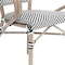 Flash Furniture Marseille French Bistro Stacking Chair w/Arms, Black/White Textilene and Bamboo Print Alum Frame SDA-ADS642108-BLKWH-LTNAT-GG - alternate 9